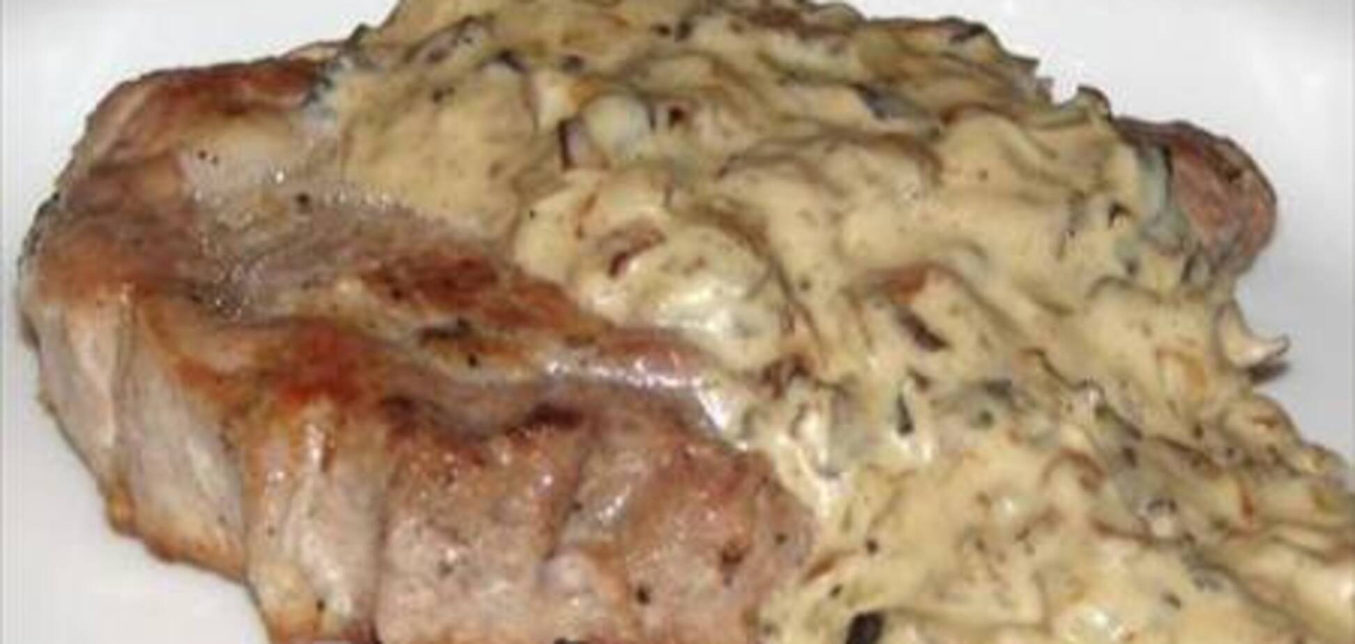 Мясо под сливочным соусом