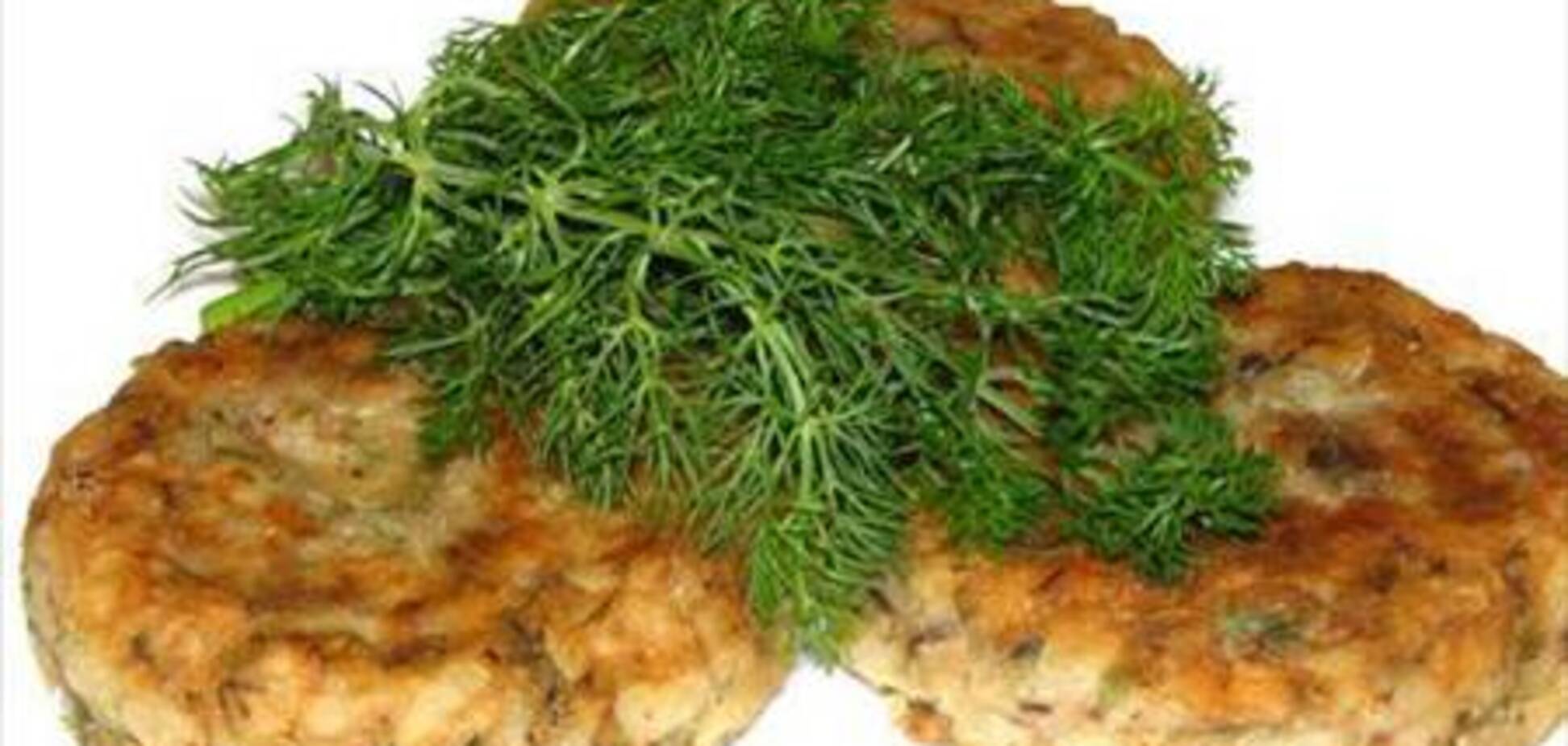 Биточки из рыбных консервов с рисом