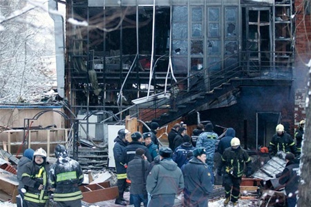 Пожежа в ресторані Москви: свідчення очевидців. Фото, відео