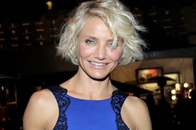 Кэмерон Диаз и ее стремная прическа на афтепати «Золотого глобуса»