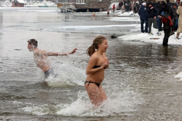 Водохресне купання на Гідропарку