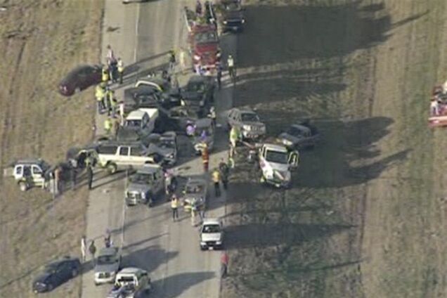 54 человека пострадали в масштабном ДТП. Фото, видео