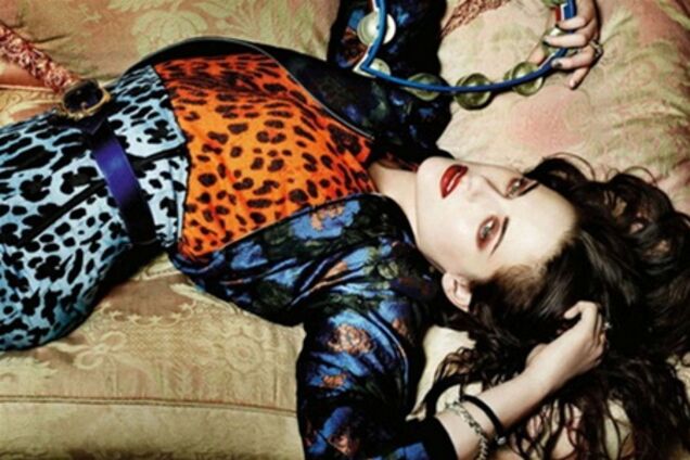 Леопардовая Кристен Стюарт с красными тенями