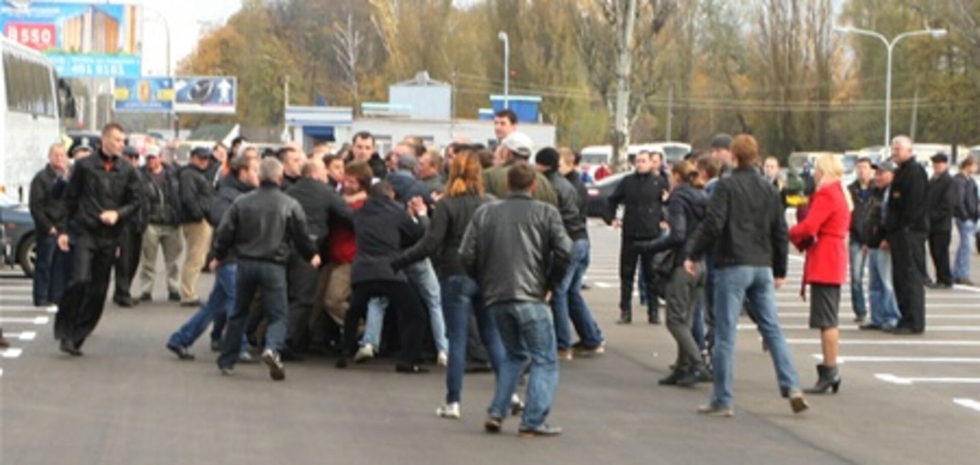 Конфликтная станция метро в Киеве