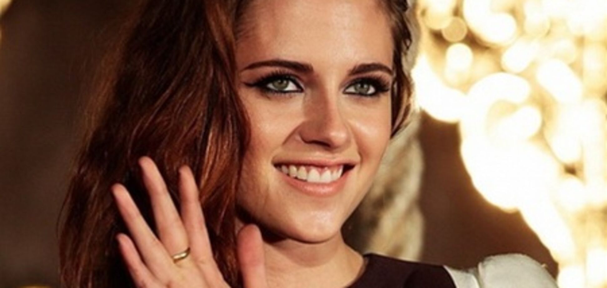 'Шахматный' наряд Кристен Стюарт на презентации 'Рассвета'