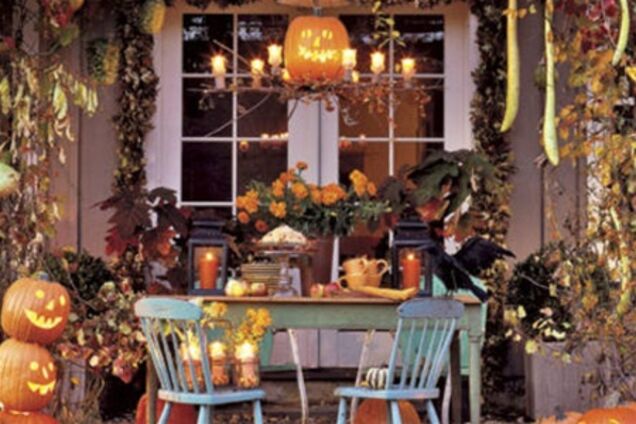 Интерьер дома на Хэллоуин