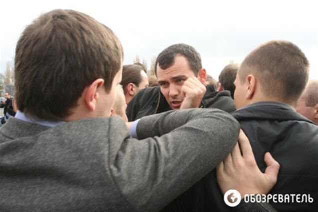 На 'Ипподроме' поскандалили киевляне и недовольные активисты - милиция