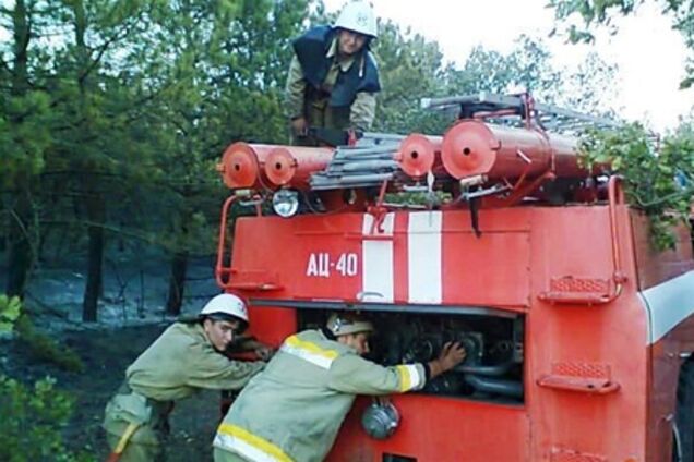 Во Львове спасали загоревшуюся 'Вильну Украину'