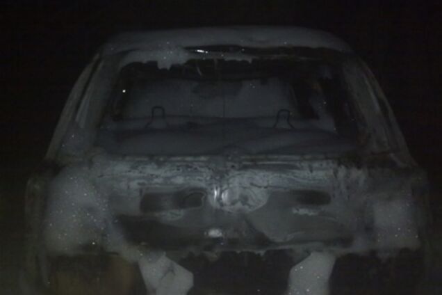 В Киеве сгорел Lexus