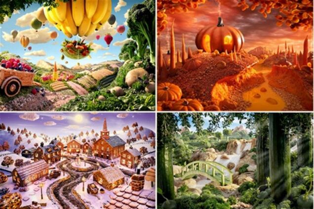 Пейзажи из еды