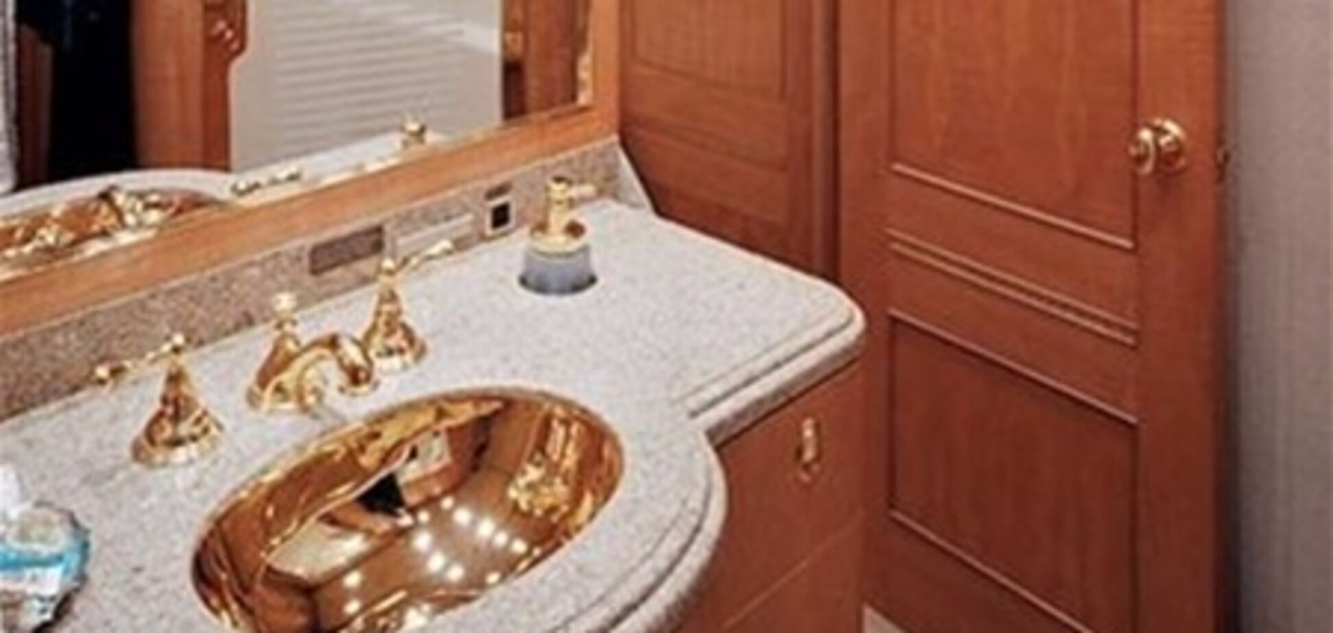 В самолете Лукашенко - золотые шторы и драгоценная душевая. Фото