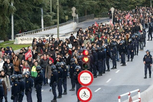 Акции протеста в Испании: десятки задержанных и раненых