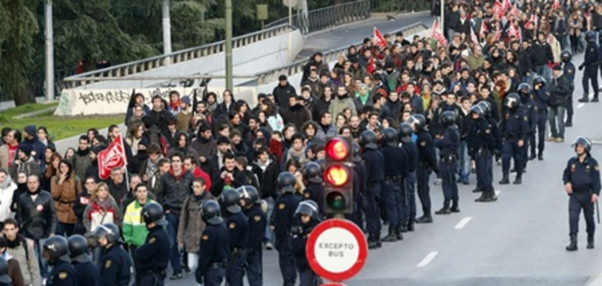 Акции протеста в Испании: десятки задержанных и раненых