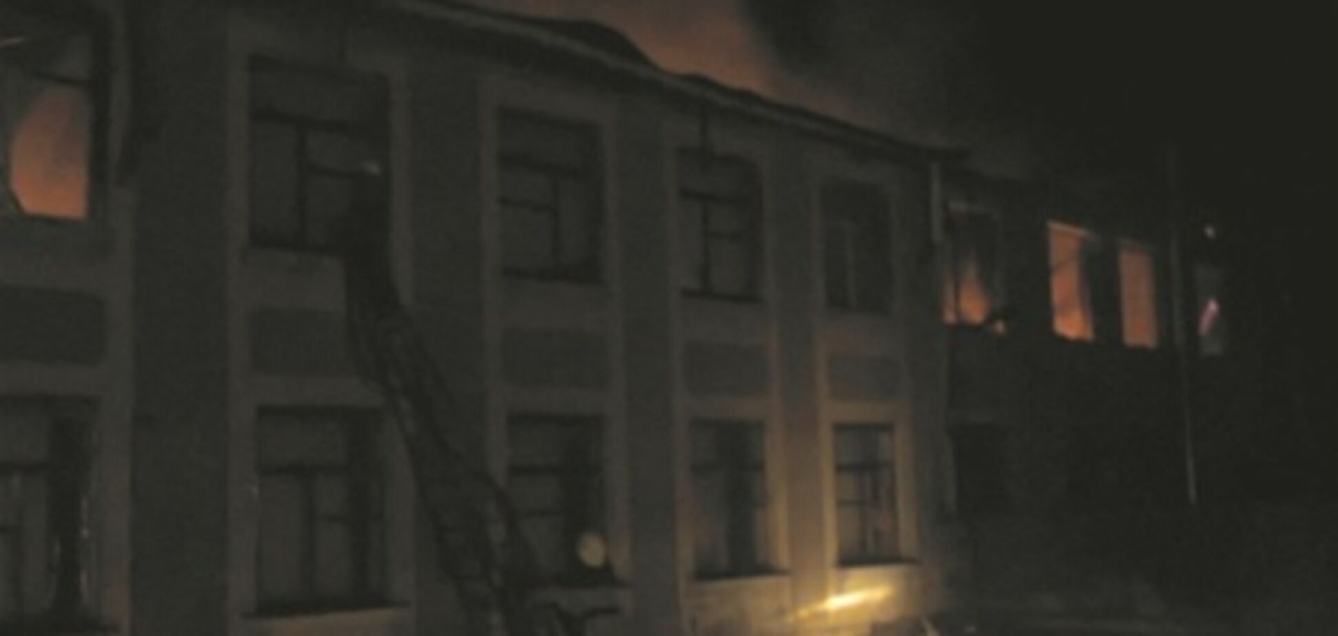 В Барышевке ночью горело админздание