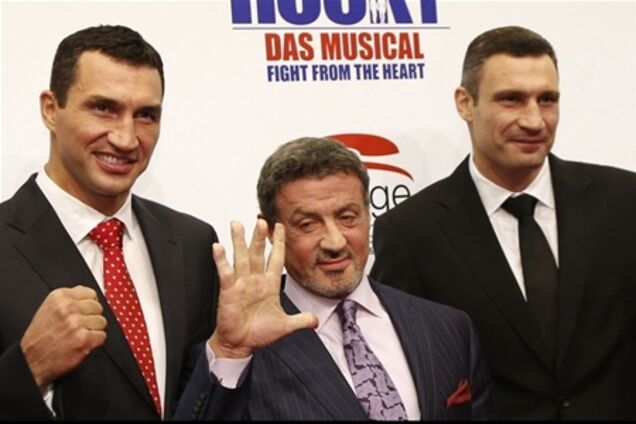 Кличко и Сталлоне представили мюзикл 'Рокки'