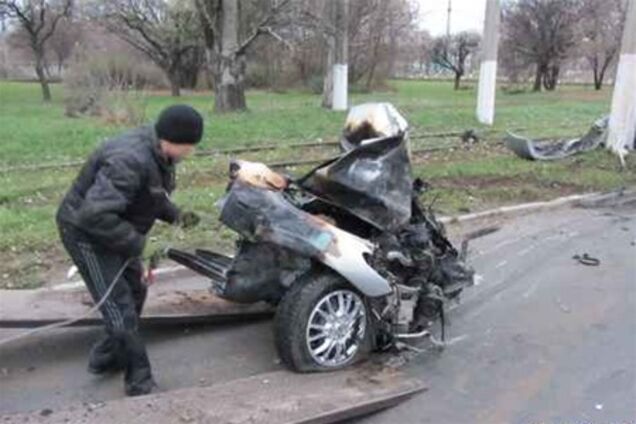 Ужасное ДТП в Краматорске: от машины осталась половина