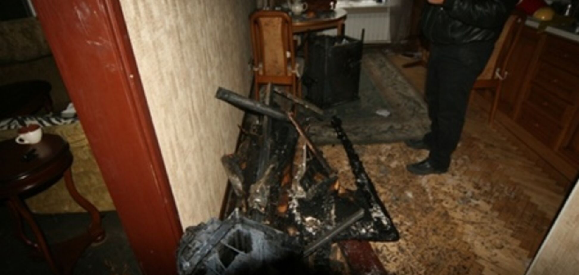 Утром в центре Киева горела квартира