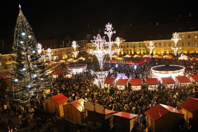 Одна из самых красивых рождественских ярмарок открылась в Румынии