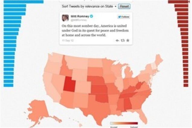 К выборам в США Twitter запустил карту политактивности 