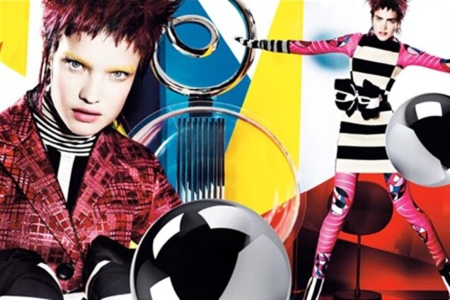 Британский Vogue окунул Водянову в поп-арт. Фото