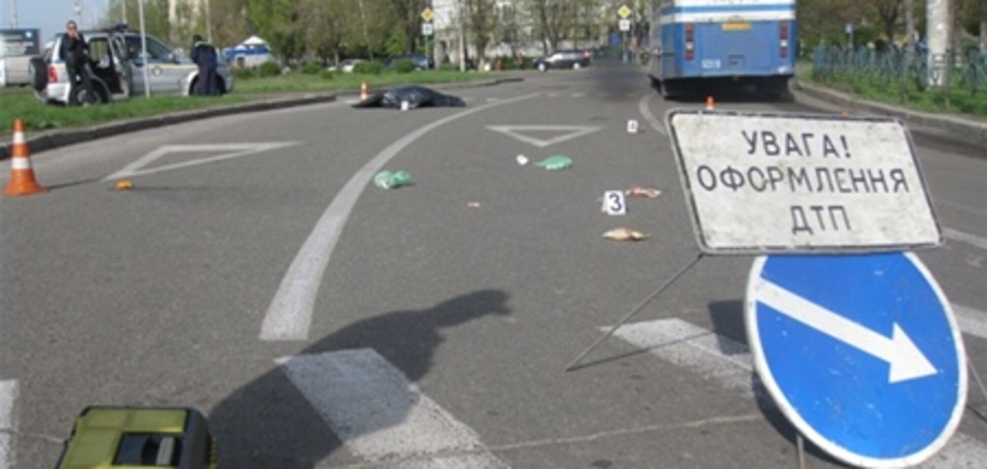 Недалеко от ЦИК на зебре погибла пенсионерка