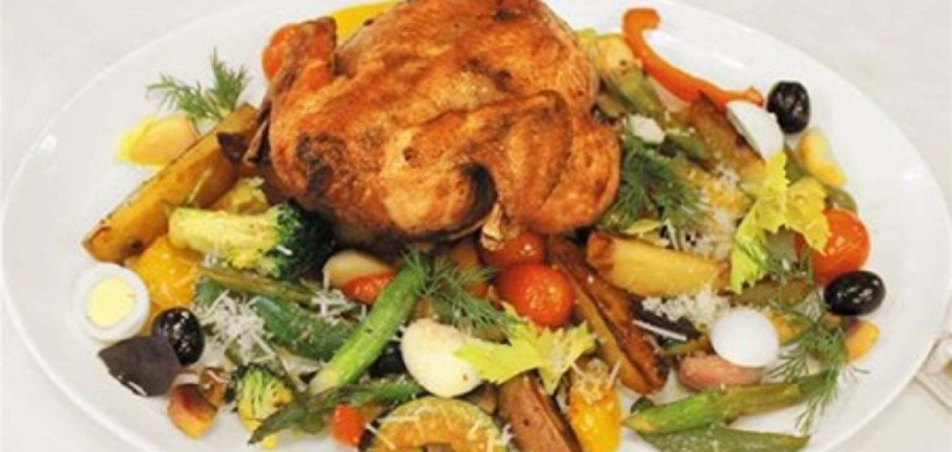 Цыпленок по-итальянски с овощами и картофелем