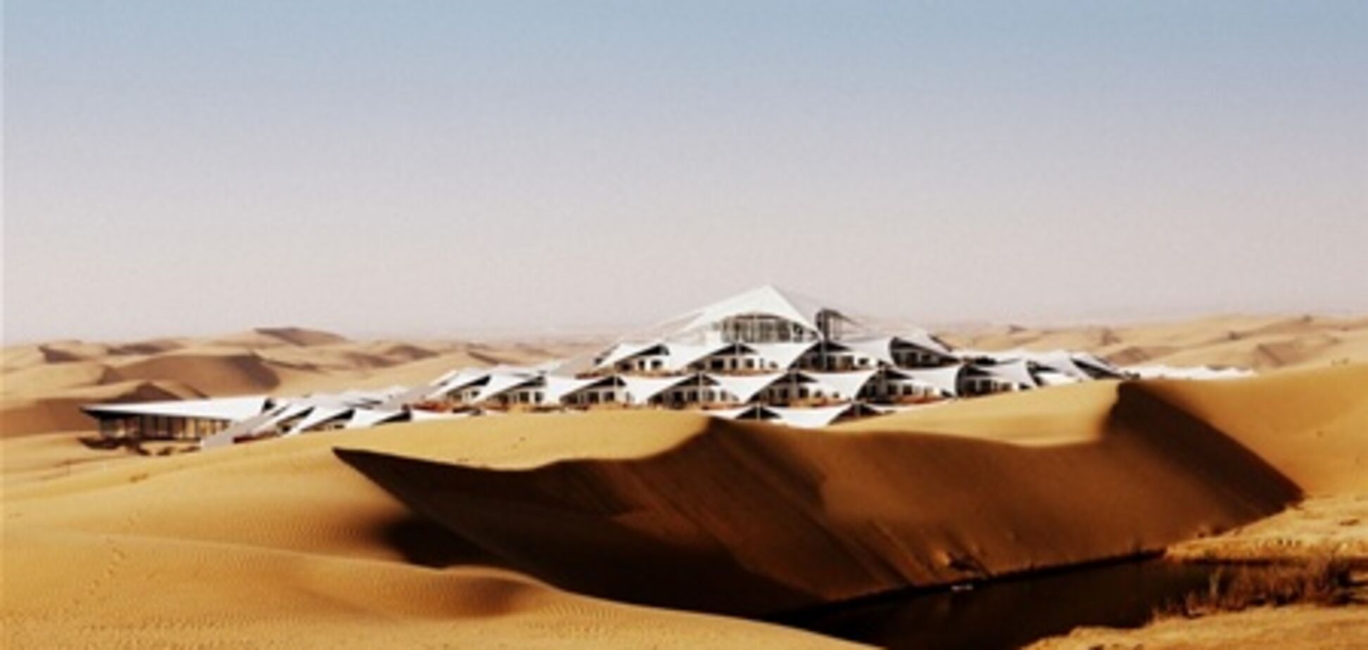 В китайской пустыне построят необычный отель