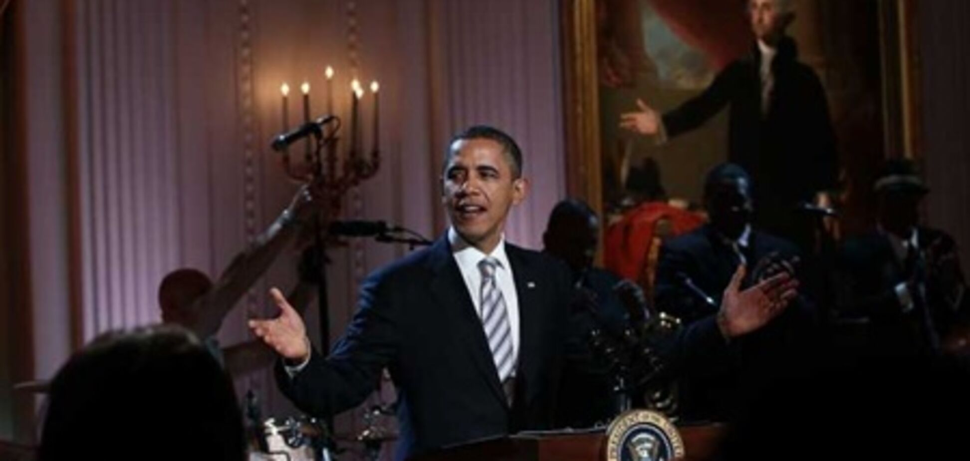 Обама спел блюз с Миком Джаггером. Видео