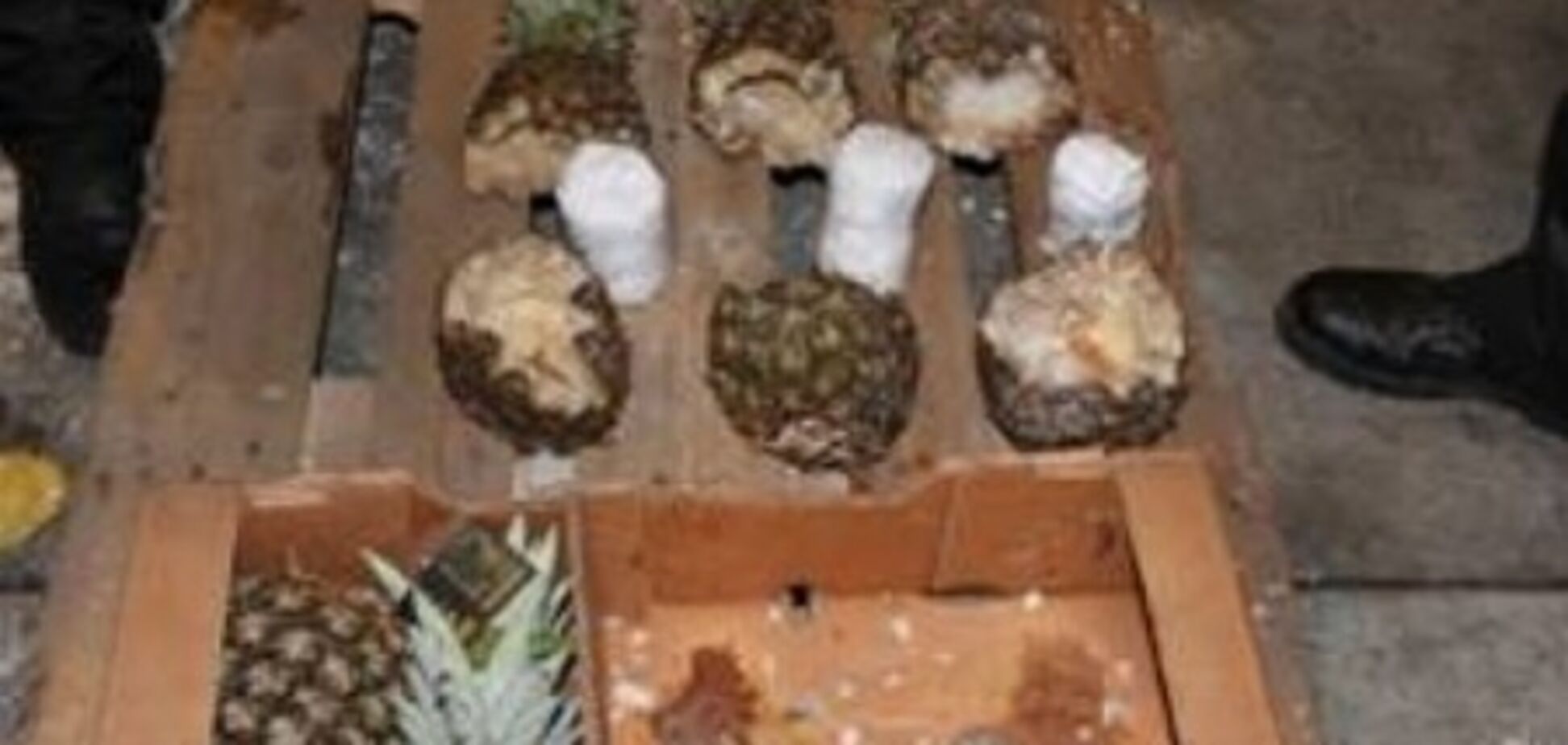 В ананасах нашли 38 кг кокаина. Фото