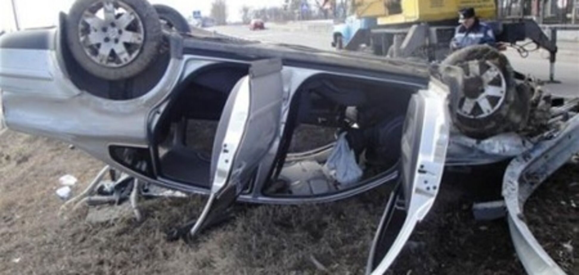 Черкаський віце-губернатор перекинувся в машині. Фото