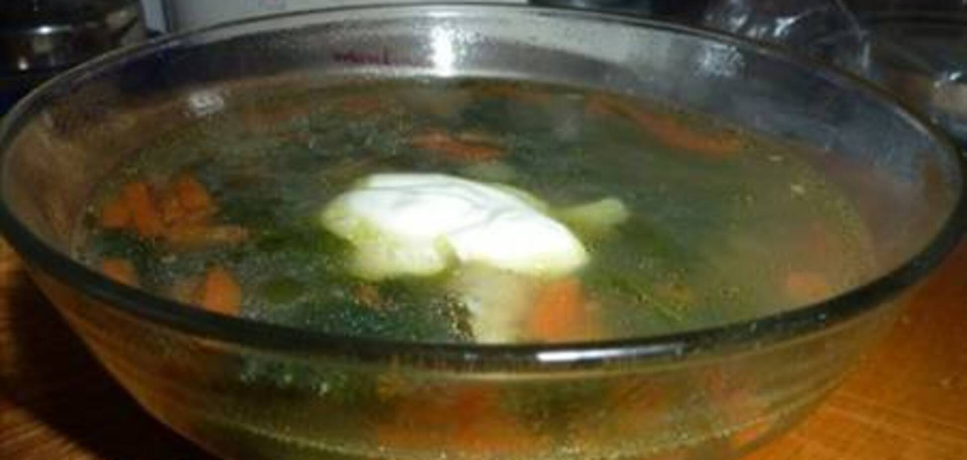 Мясной супчик со шпинатом