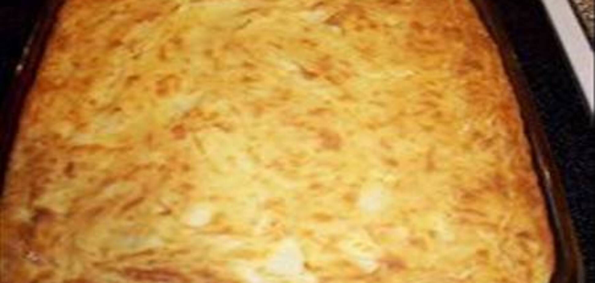 Картофельная запеканка с сыром и луком