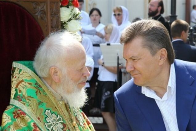 Янукович оцінив внесок митрополита Володимира 