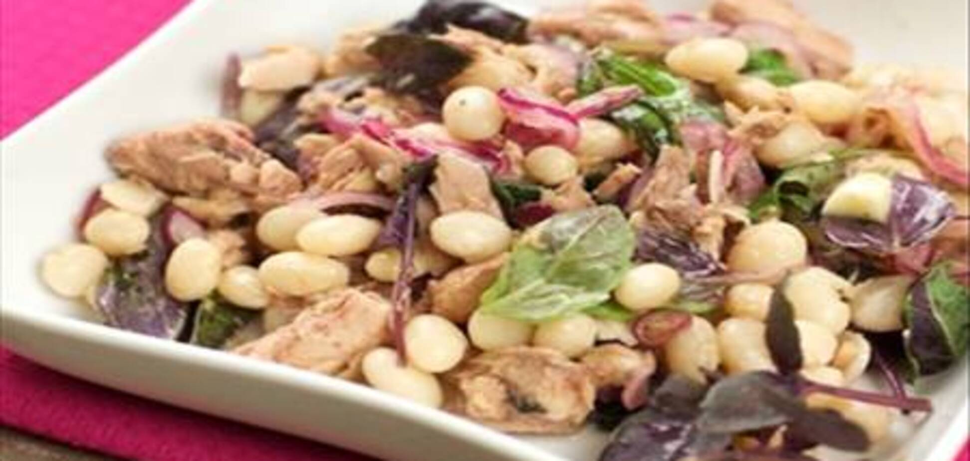 Салат с тунцом и фасолью