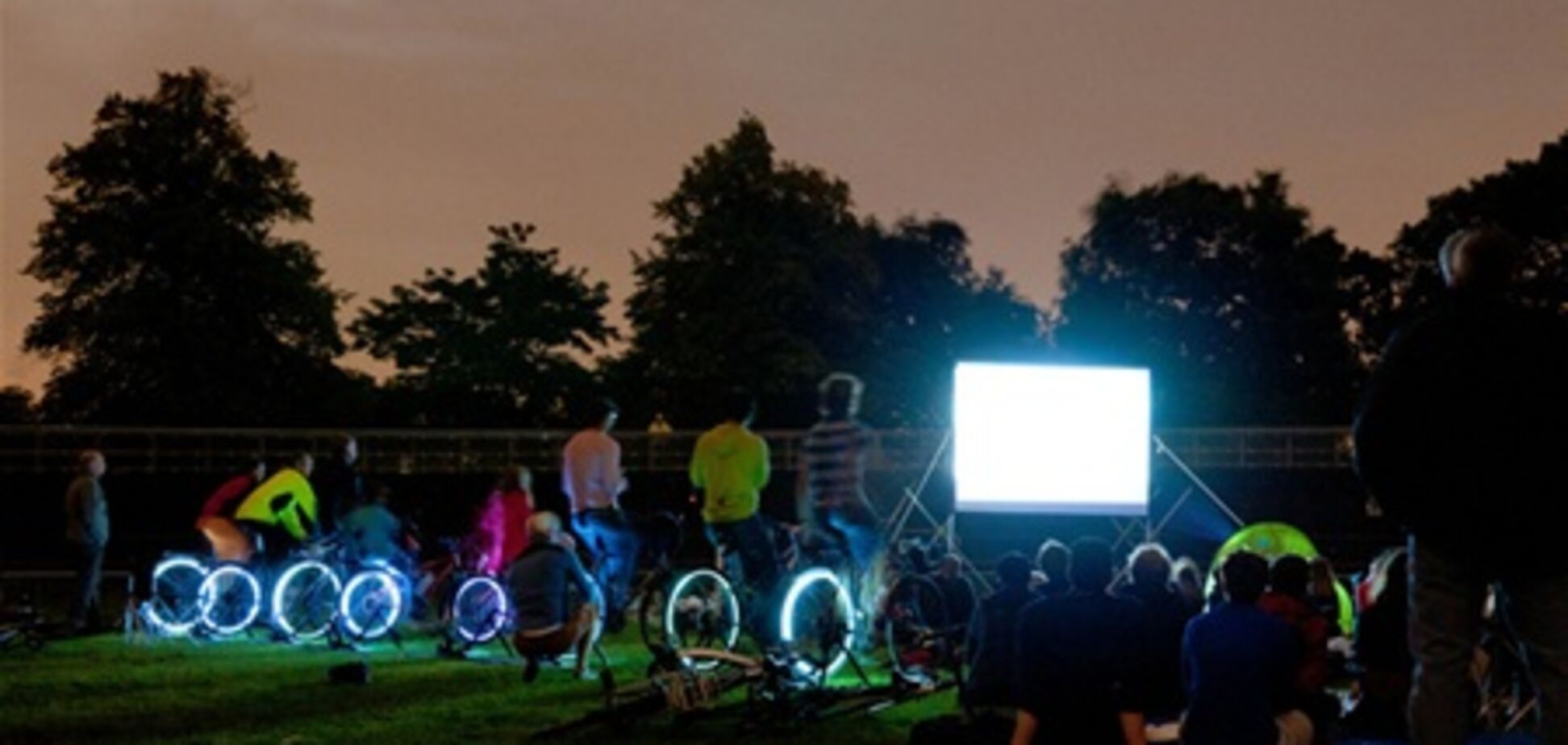 У Лондоні показують фільми на 'велосипедної енергії'