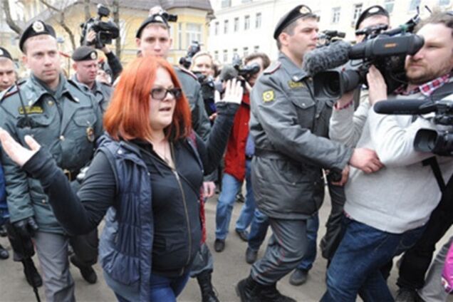 У Москві мітинг на підтримку Pussy Riot закінчився арештами. Відео