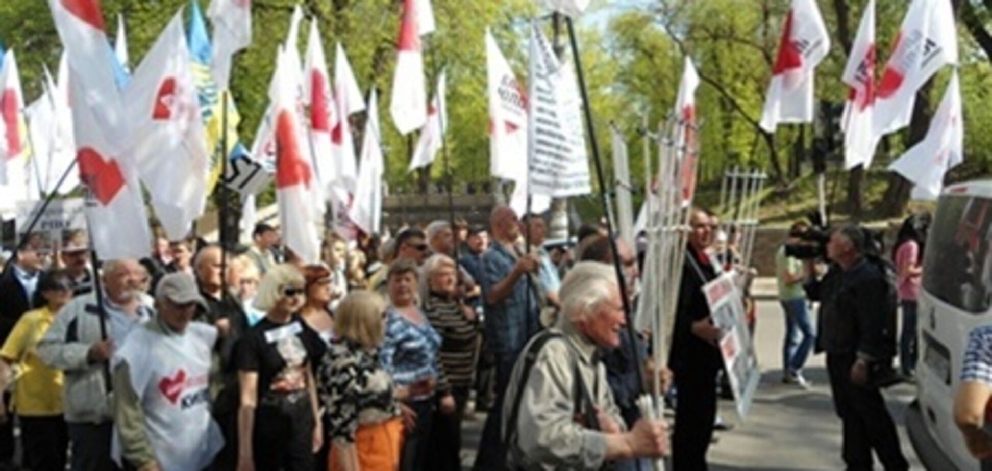 Оппозиционеры организовали митинг на Майдане