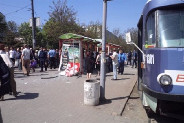В центре Днепропетровска взорвалась урна
