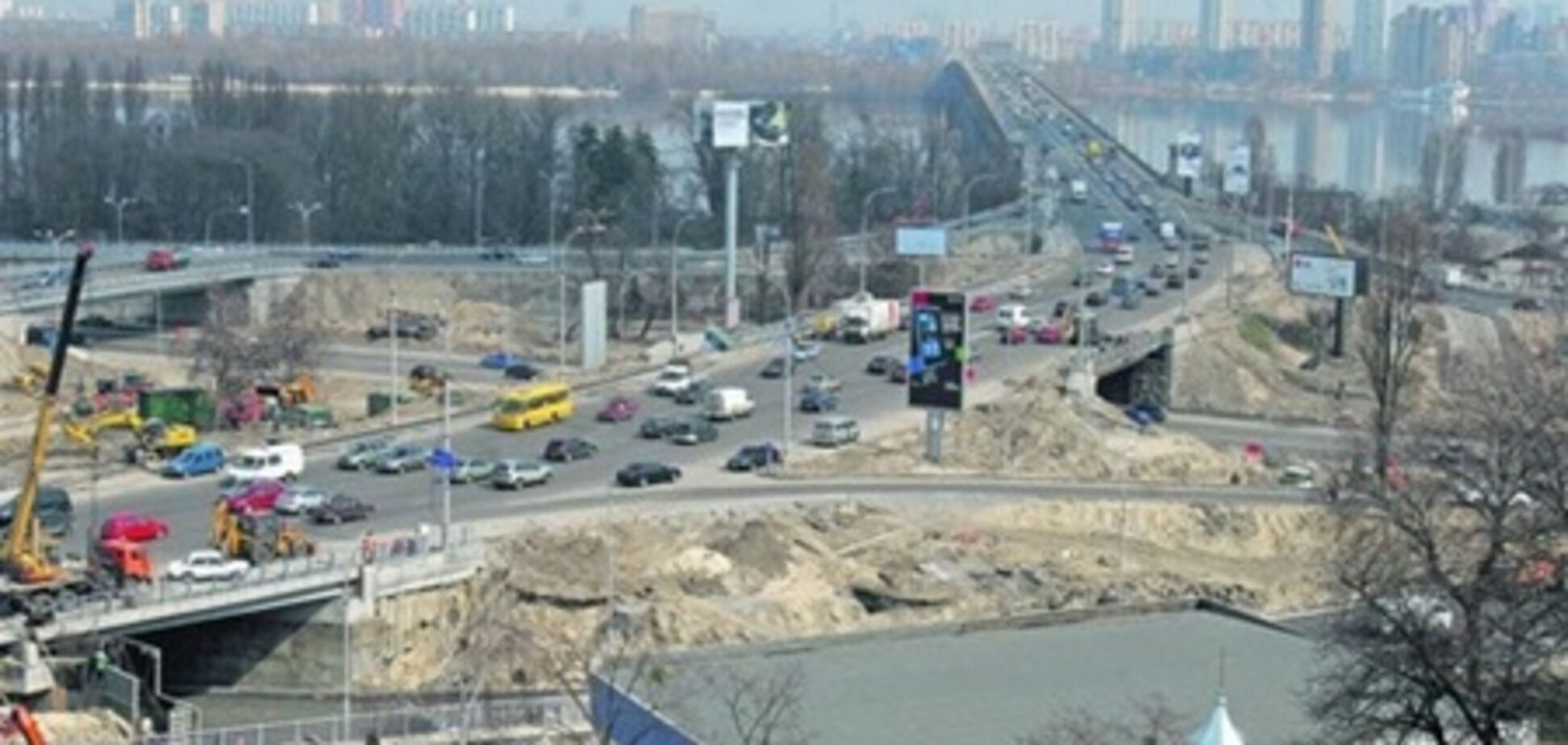 Как и куда проехать по новой эстакаде на Набережной в Киеве. Фото, графика