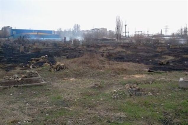 В Херсоне горело еврейское кладбище