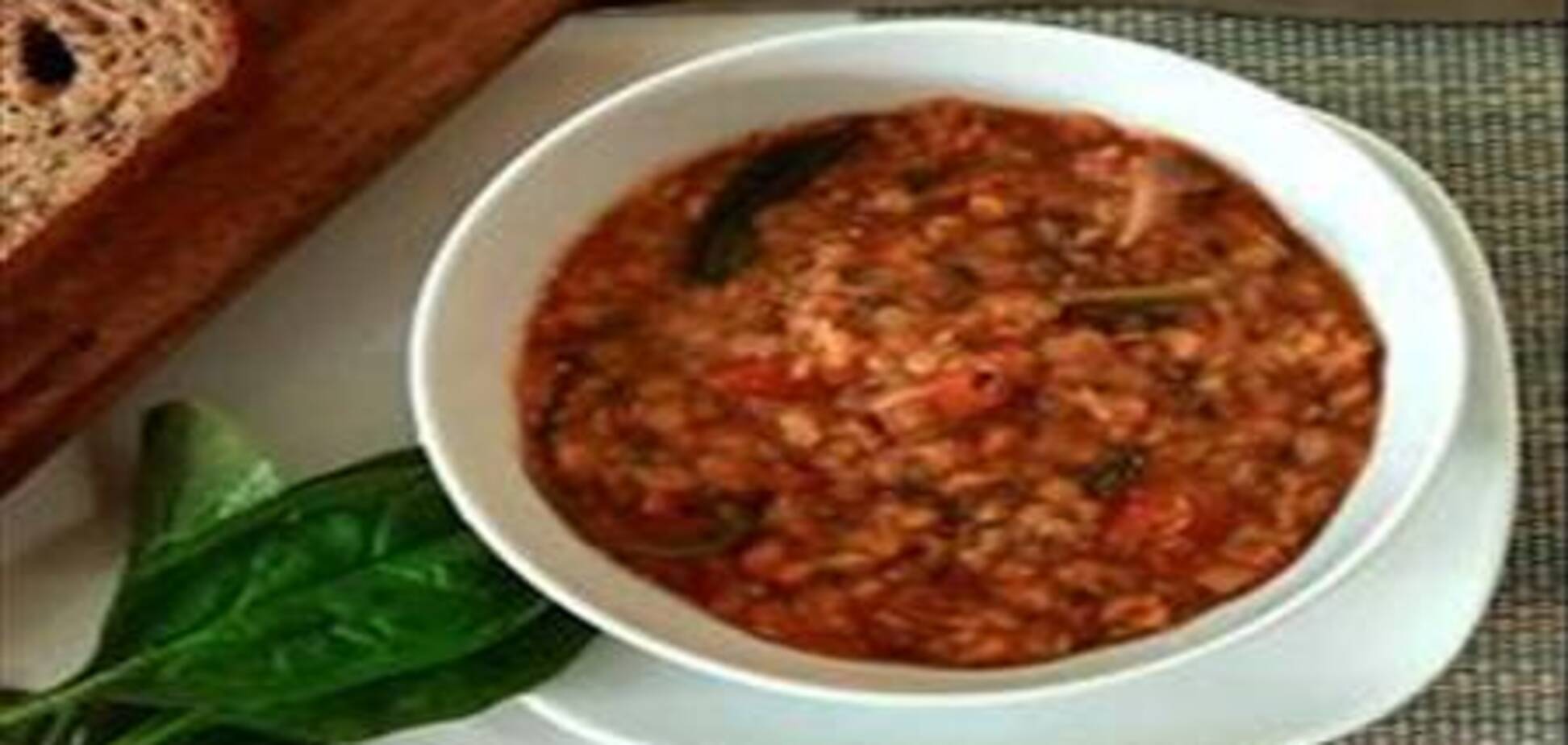 Пряный суп из красной чечевицы