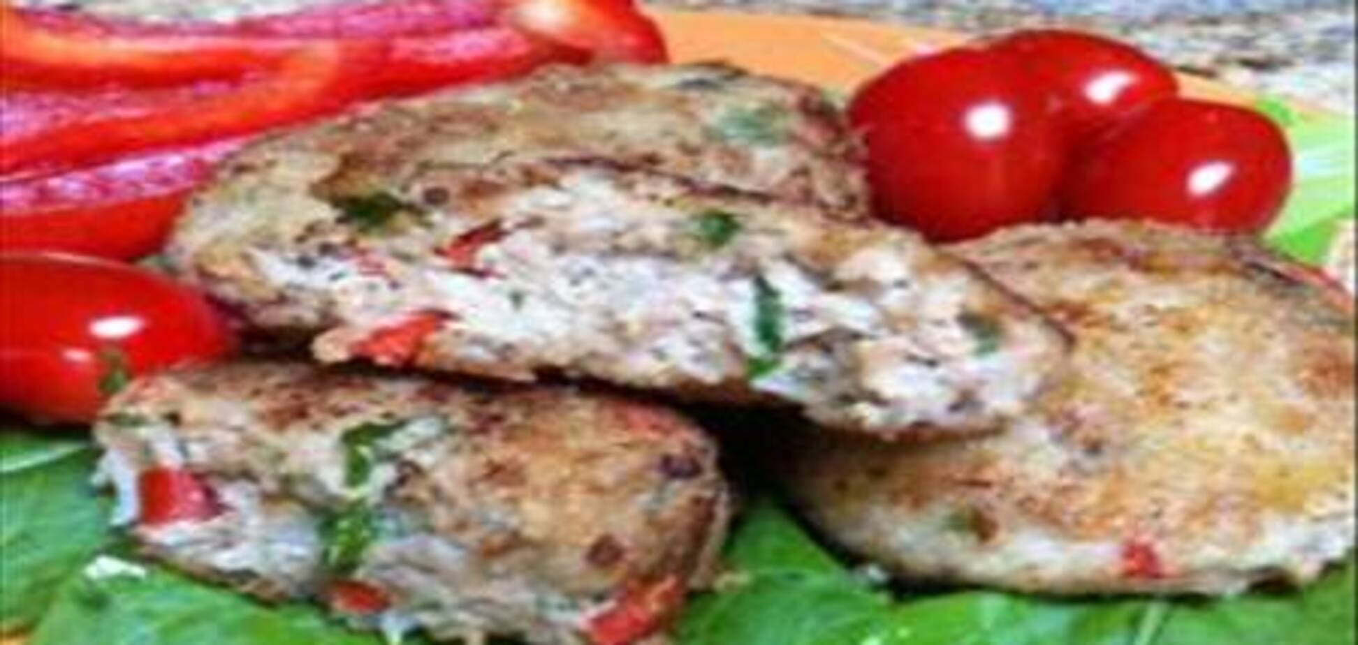 Котлеты с сыром и болгарским перцем