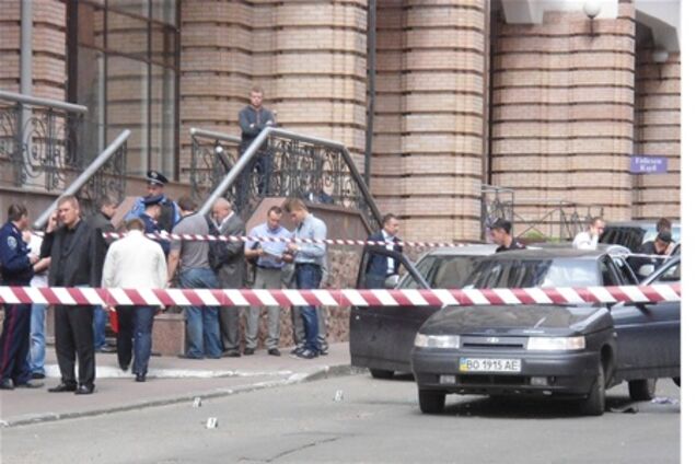 Появилось видео стрельбы в центре Киева