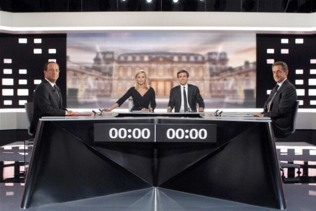 Олланд и Саркози встретились лицом к лицу в ходе дебатов