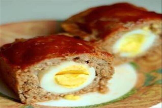 Мясной хлеб (Митлоф) с яйцом