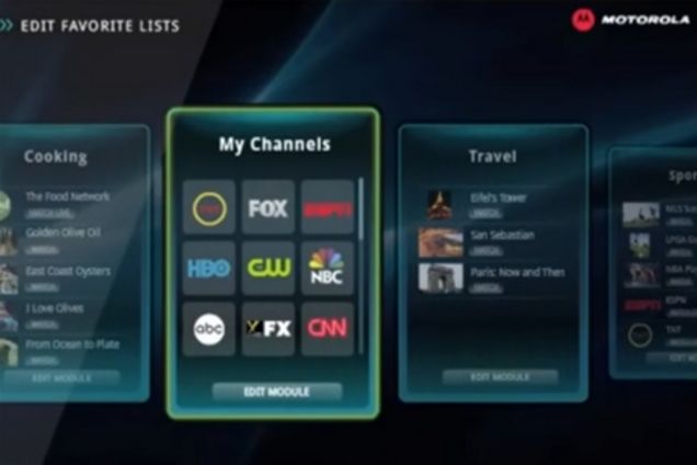 Motorola делает красивую операционную систему для телевизоров. Видео   