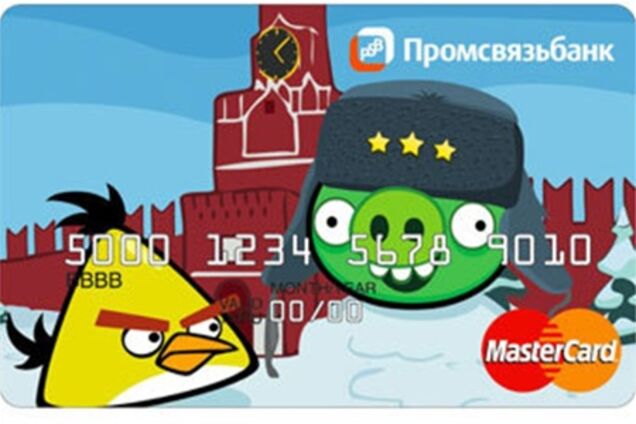 Российский банк выпустит карты с Angry Birds