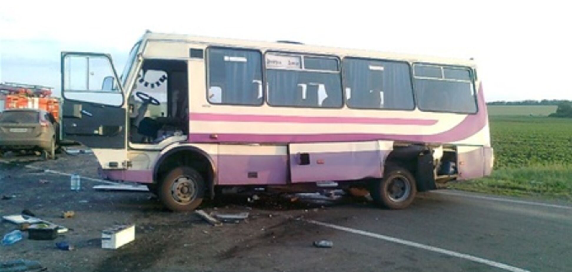 На Донетчине в смертельное ДТП попал автобус с детьми