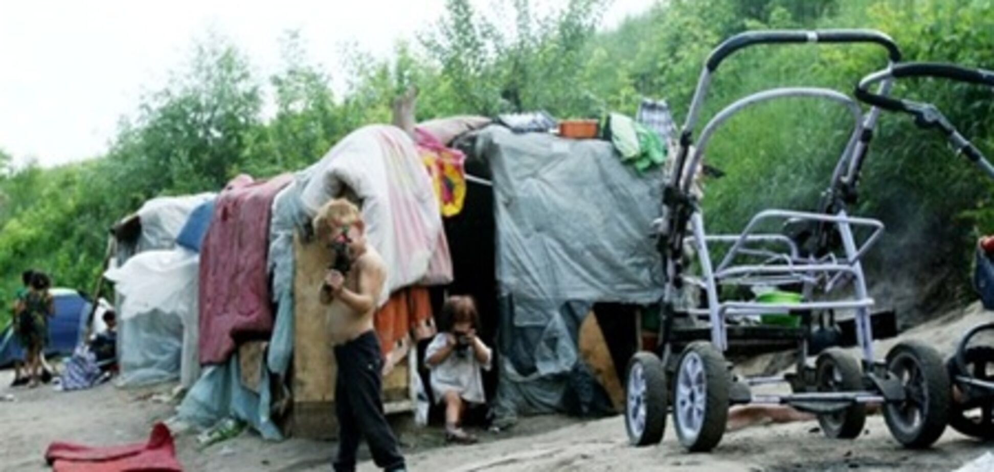 В Киев перекочевал цыганский табор 