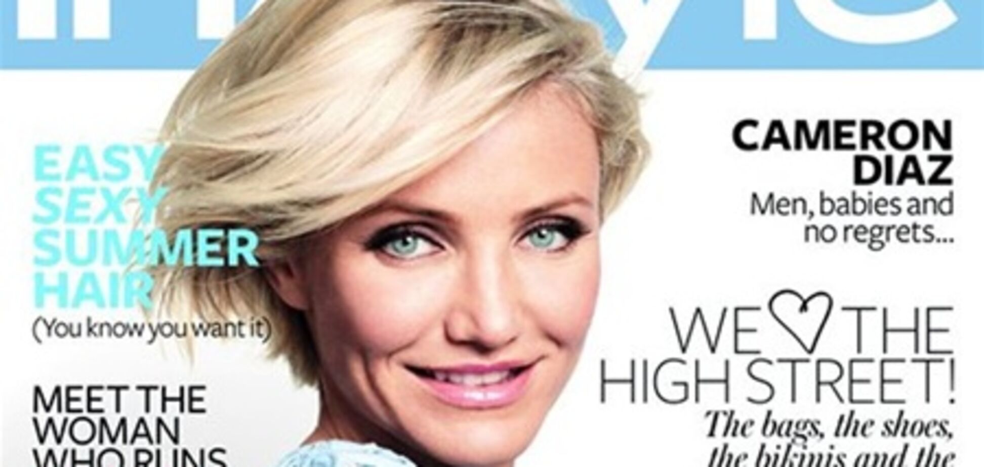 Кэмерон Диаз демонстрирует ножки в Instyle. Фото
